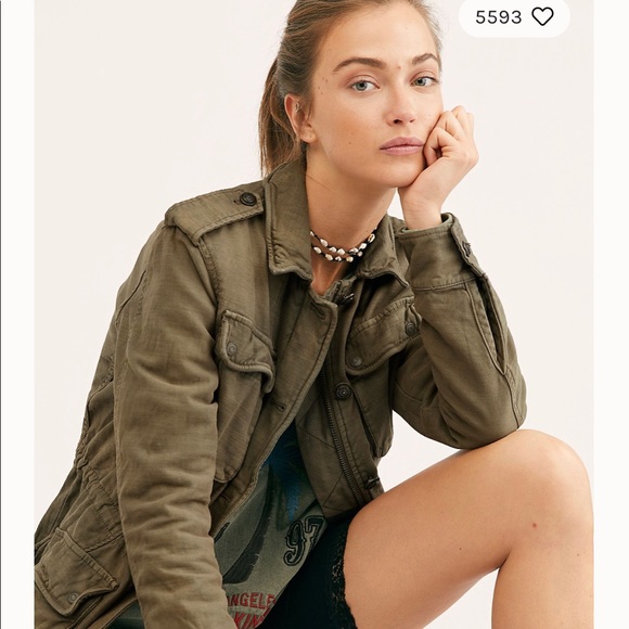 Coats | Hm Green Military Jacket | Poshmark